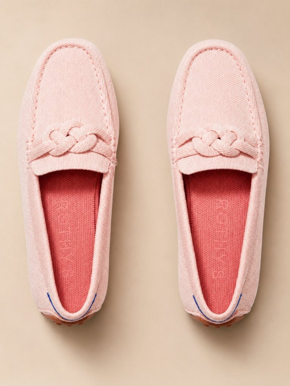 ROTHY'S The Braid Driver Loafers Cakepop Pink NEW IN BOX